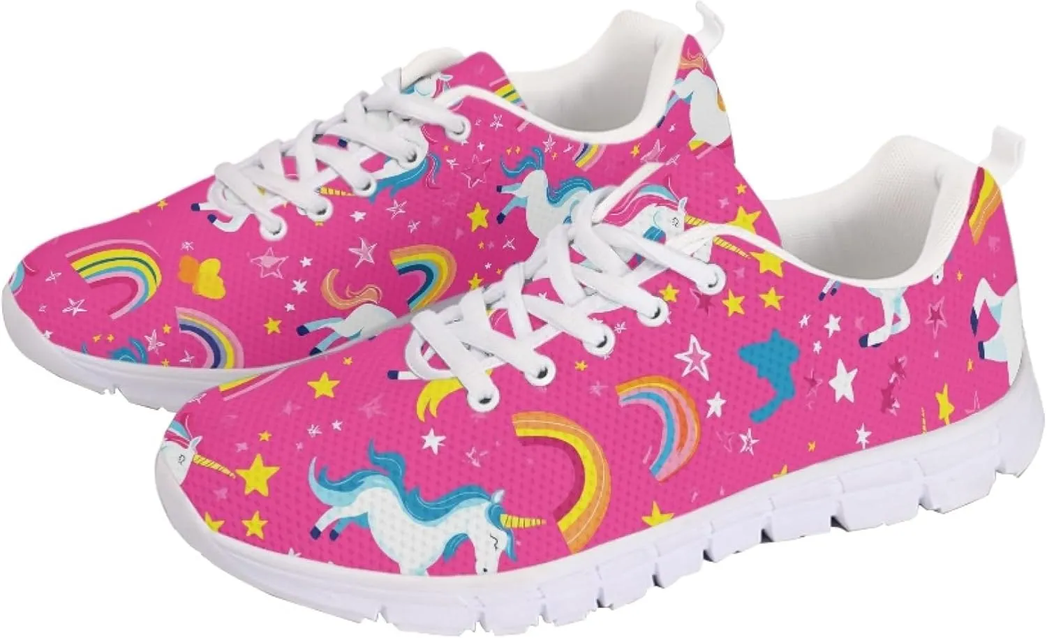 Womens Sports Trainer Shoes Girls Running Causal Travel Sneakers Outdoor Walking Low Heel Lace up Breathable Lightweight Shoe
