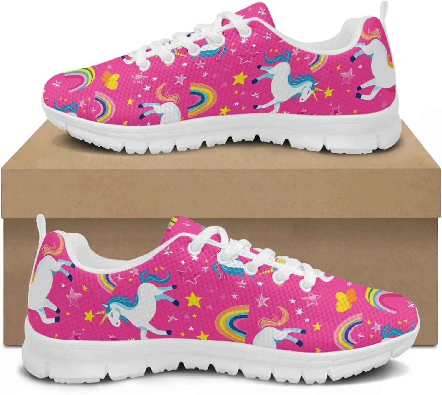 Womens Sports Trainer Shoes Girls Running Causal Travel Sneakers Outdoor Walking Low Heel Lace up Breathable Lightweight Shoe