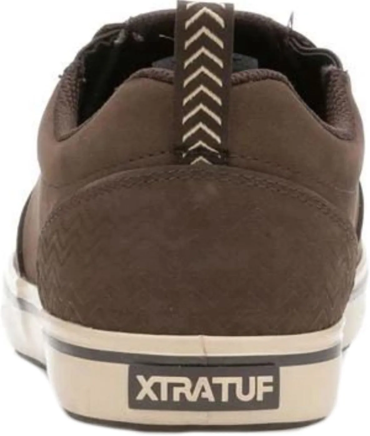 XTRATUF Sharkbyte Men’s Nubuck Leather Deck Shoes, Chocolate (22501-BRN-090)