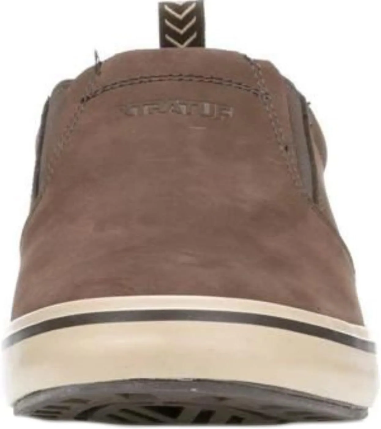 XTRATUF Sharkbyte Men’s Nubuck Leather Deck Shoes, Chocolate (22501-BRN-090)