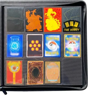 Zippered Binder | Sideload 528 Cards | 4x3 Layout for Master Sets/Play Sets | Compatible With Pokemon, Yugioh, MTG, Metazoo & more!